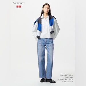 JW ANDERSON Blue Straight-Leg Jeans Timeless Style